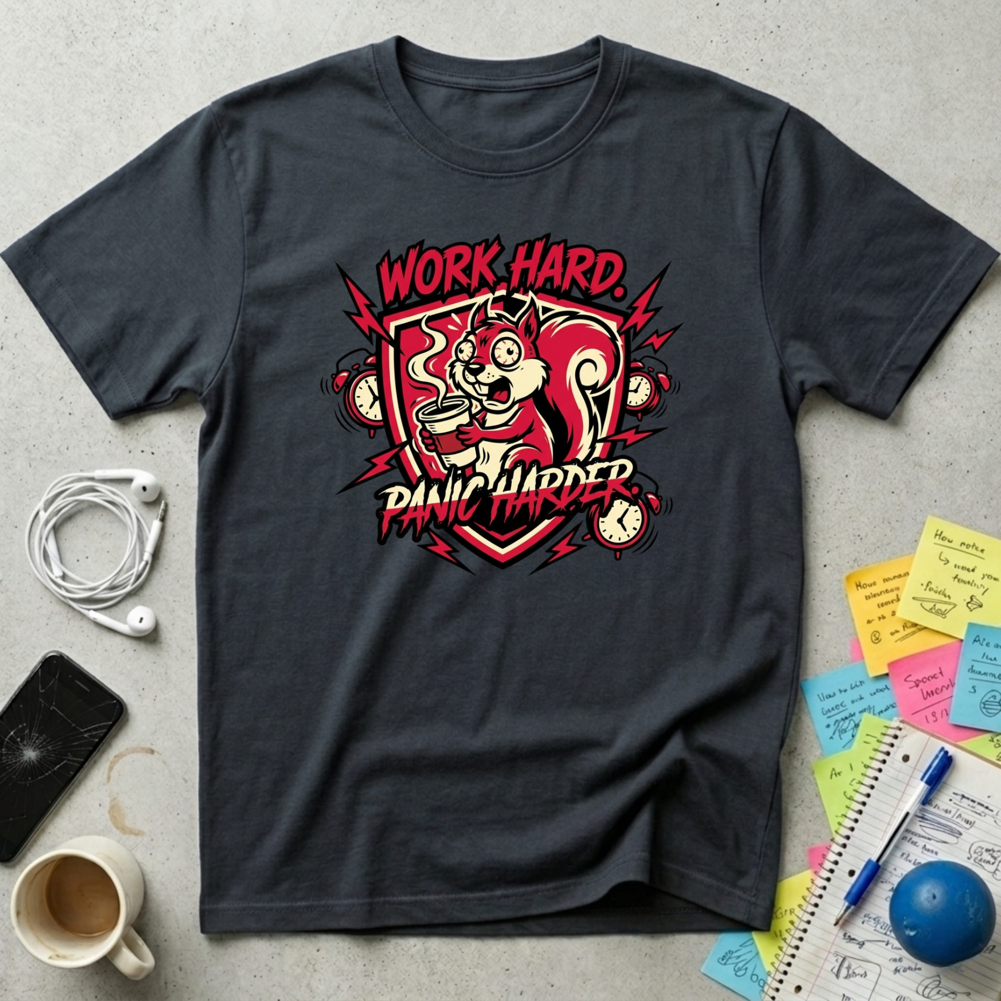 Work Hard, Panic Harder T-Shirt