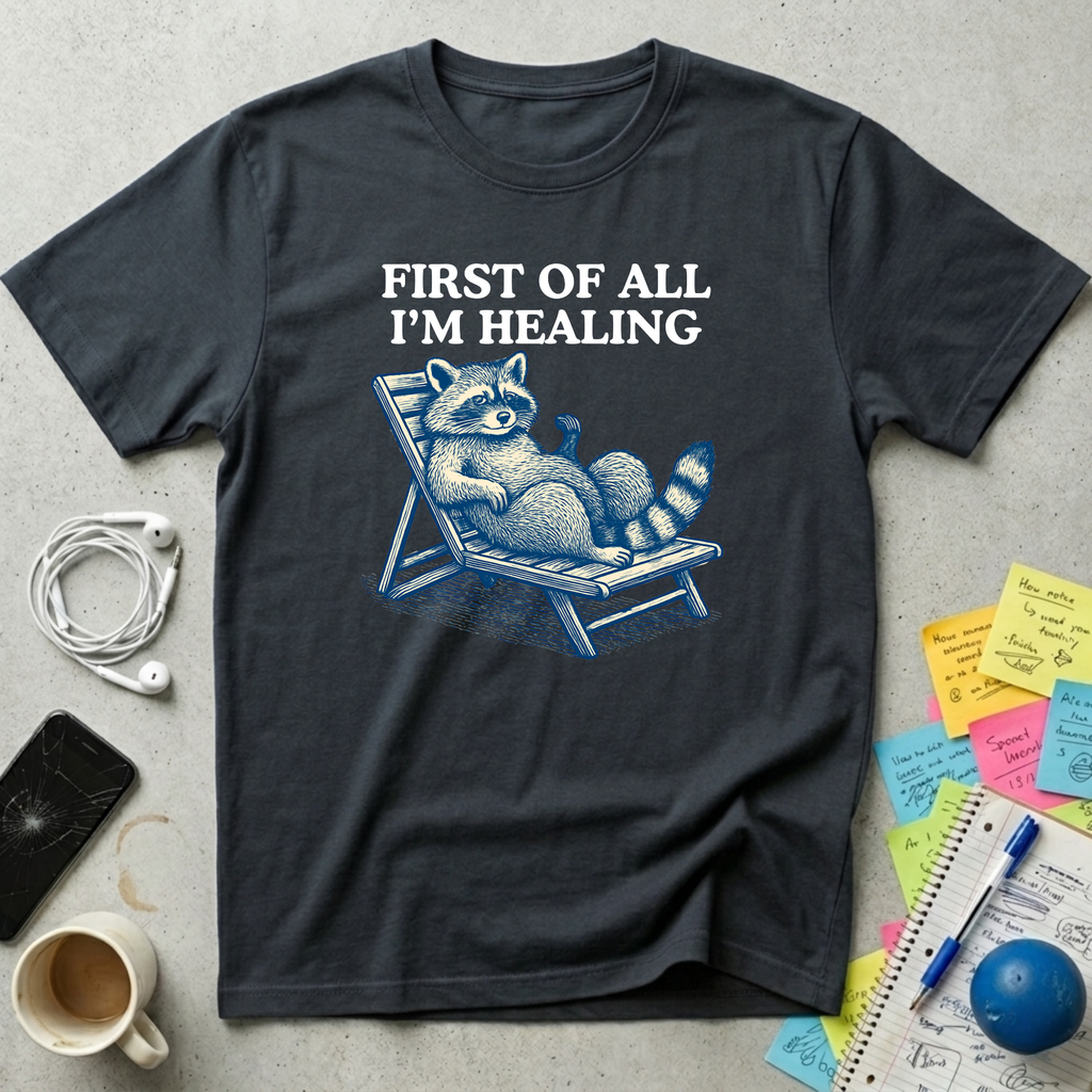 I'm Healing Relax Raccoon T-Shirt