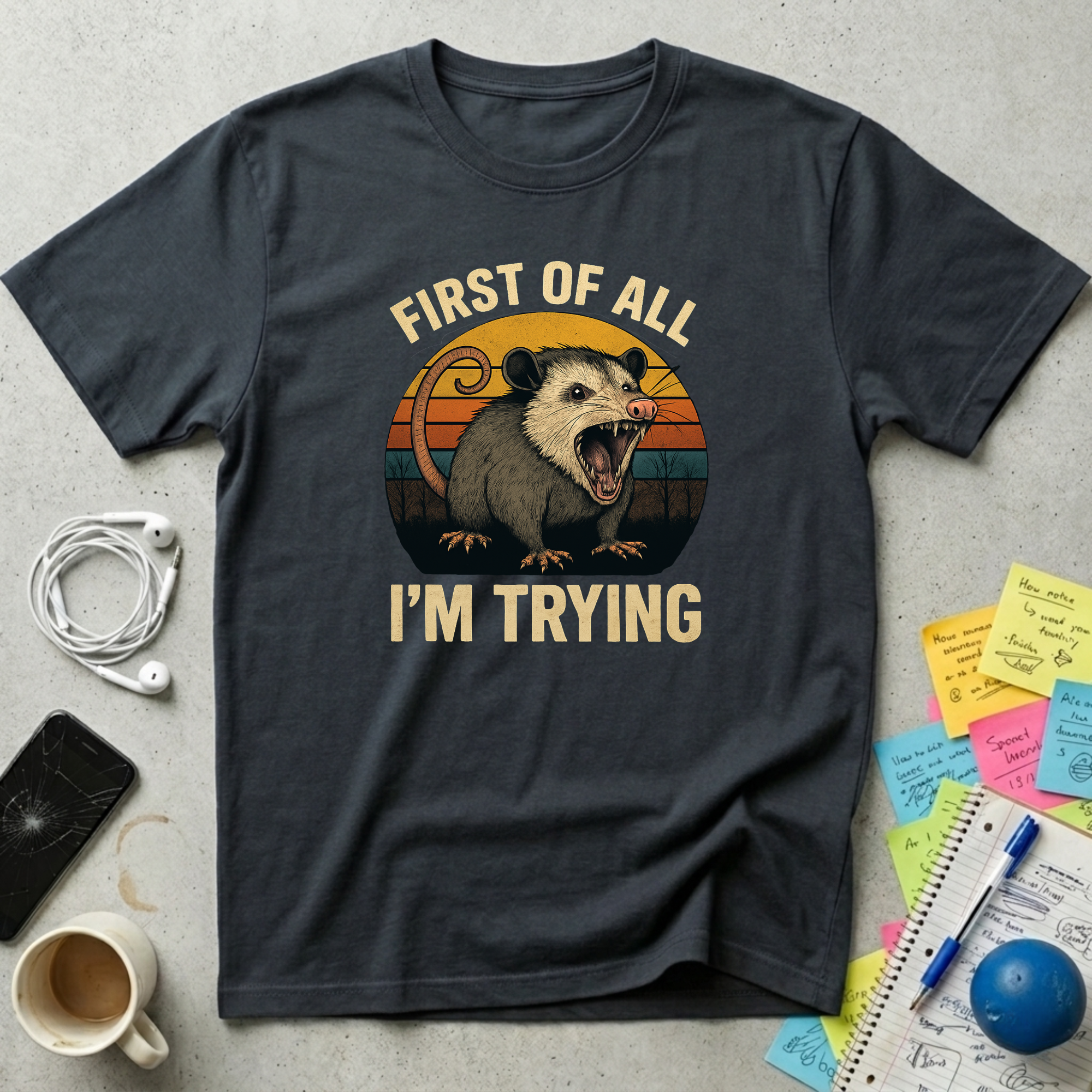 I'm Trying - Opossum T-Shirt