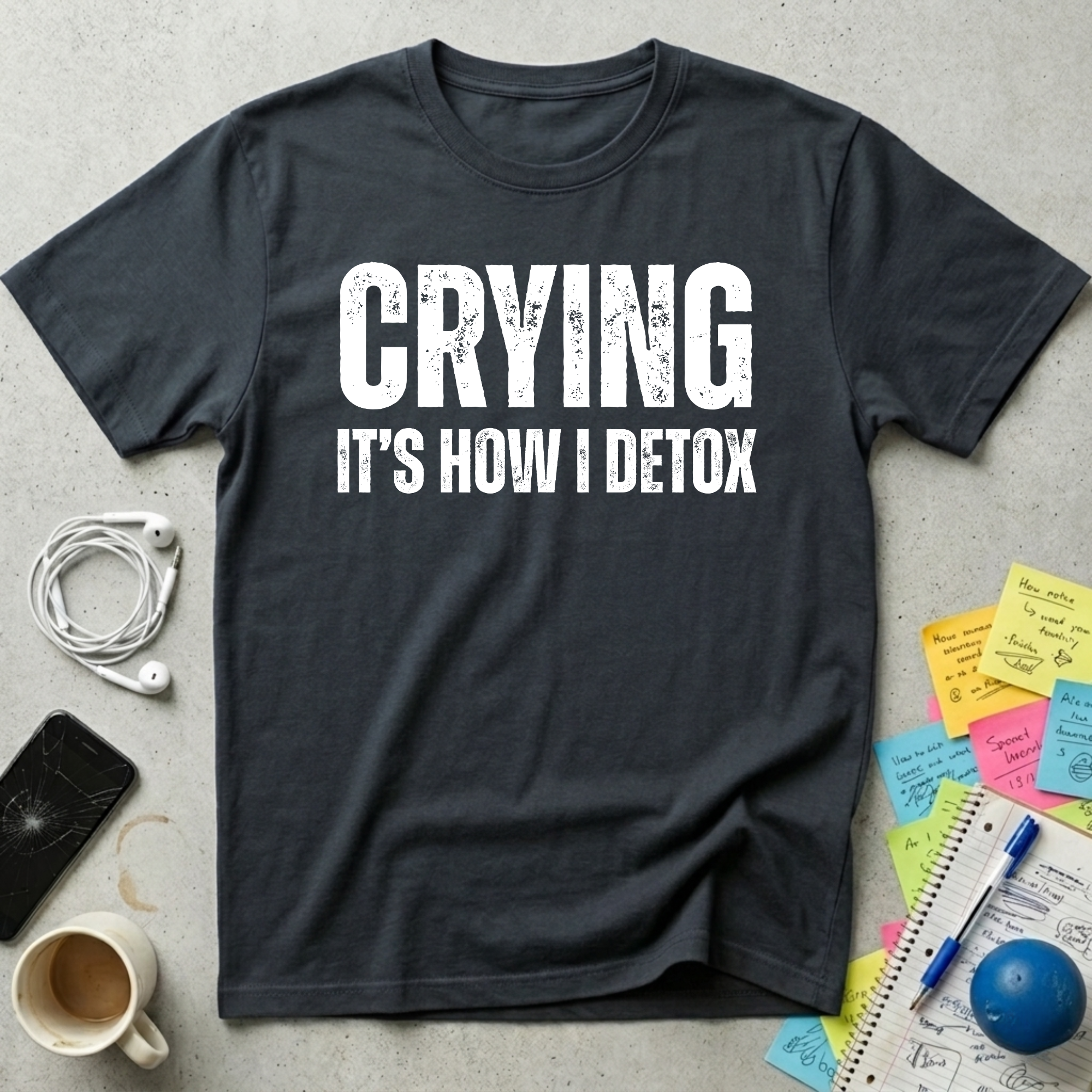 Crying It's How I Detox T-Shirt