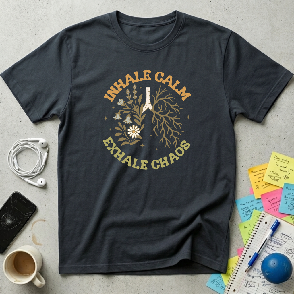 Inhale Calm, Exhale Chaos T-Shirt