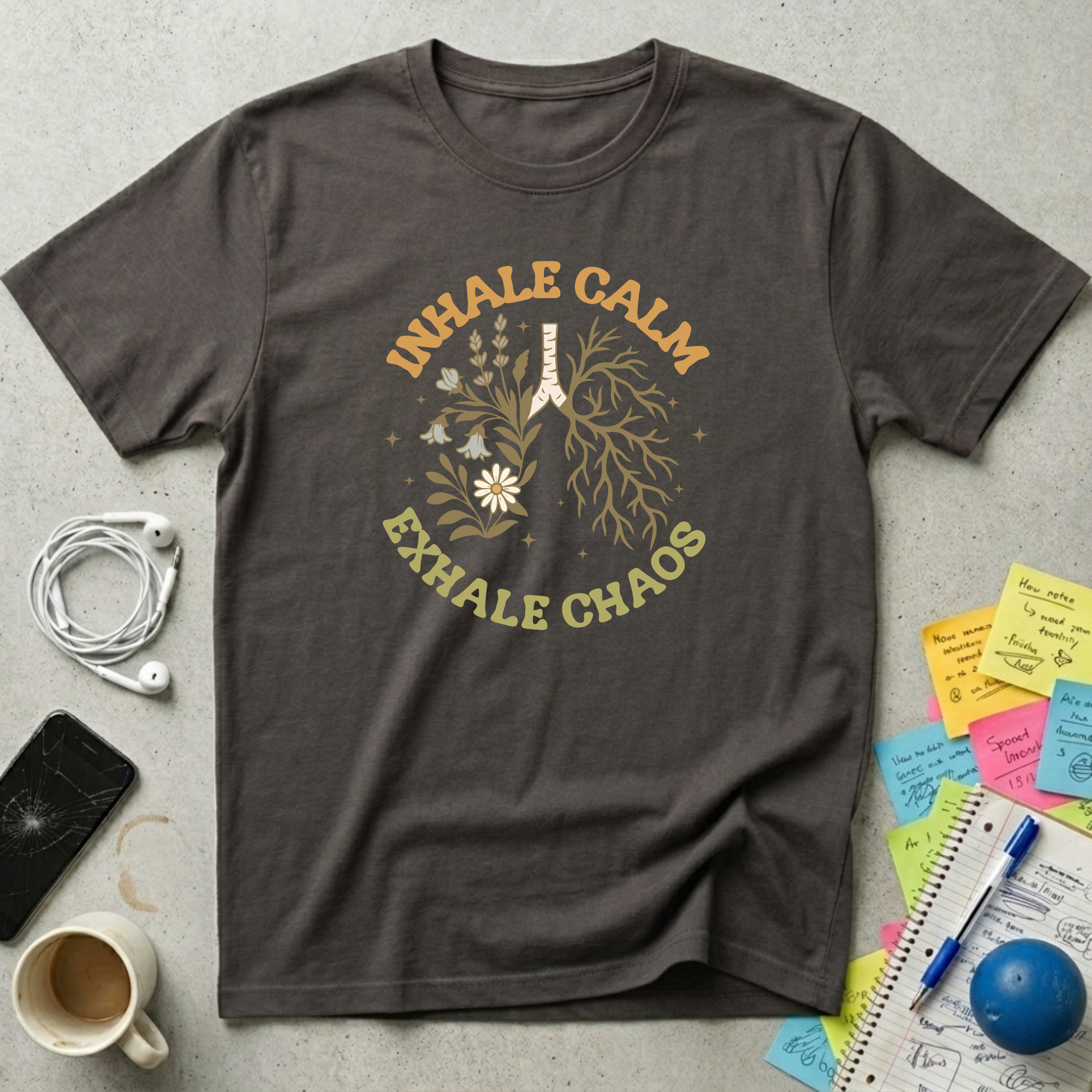 Inhale Calm, Exhale Chaos T-Shirt