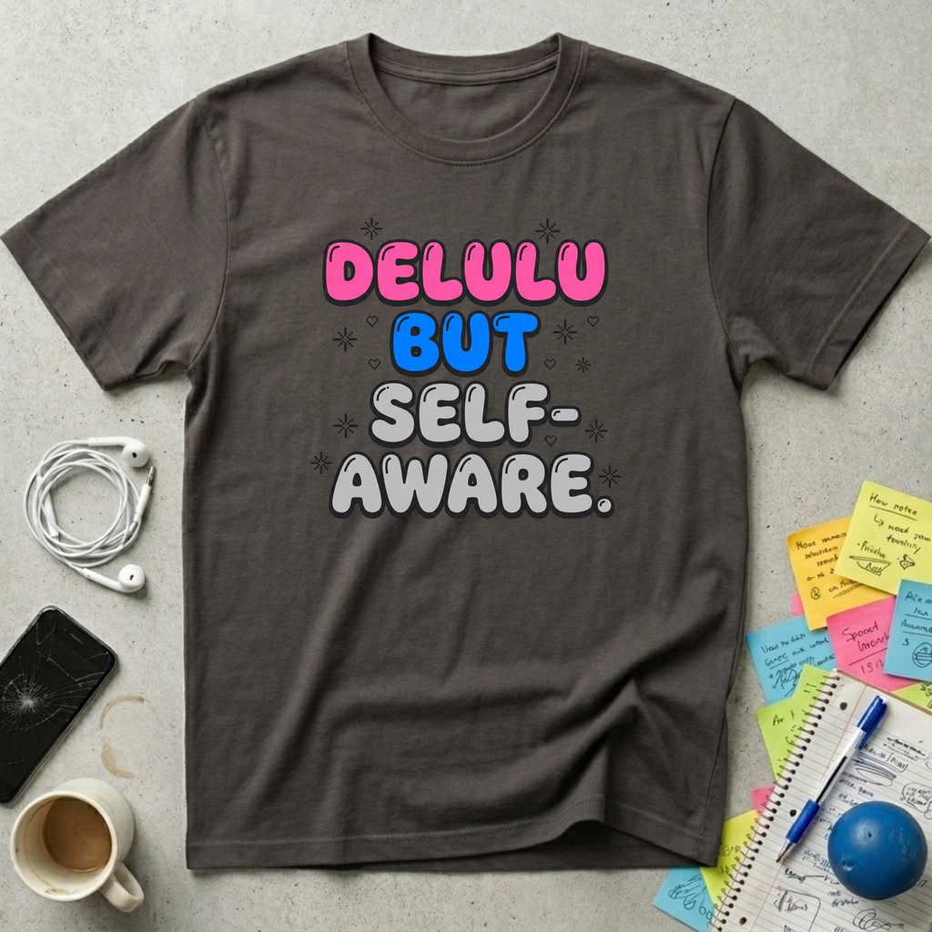 Delulu But Self-Aware T-Shirt