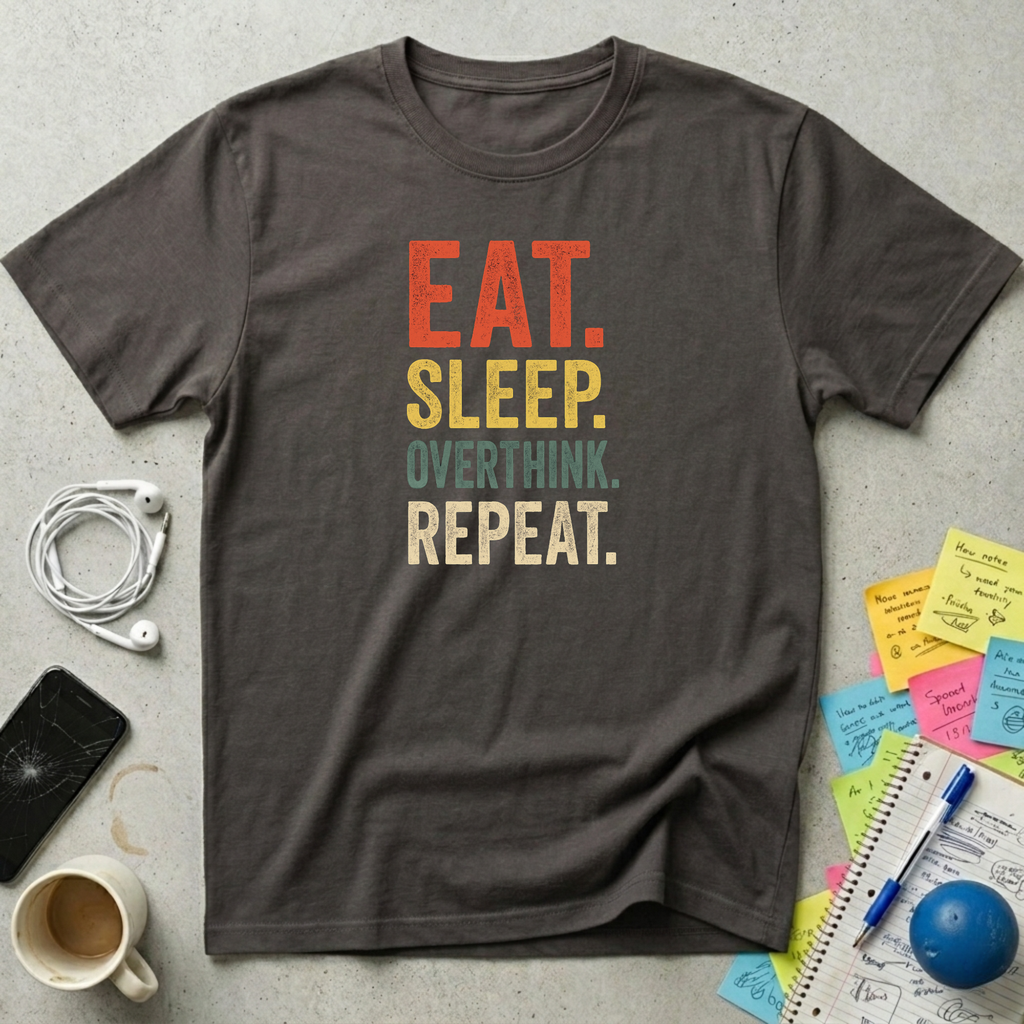 Eat, Sleep, Overthink, Repeat T-Shirt