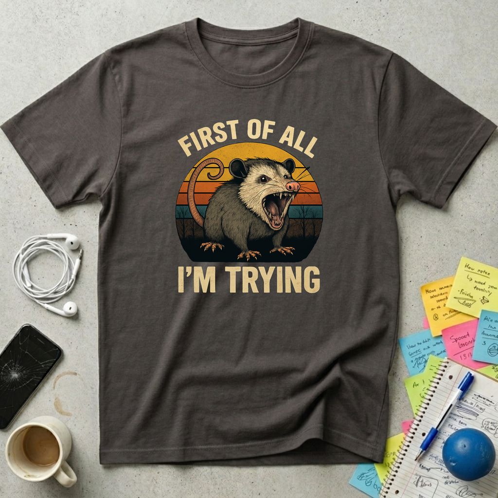 I'm Trying - Opossum T-Shirt