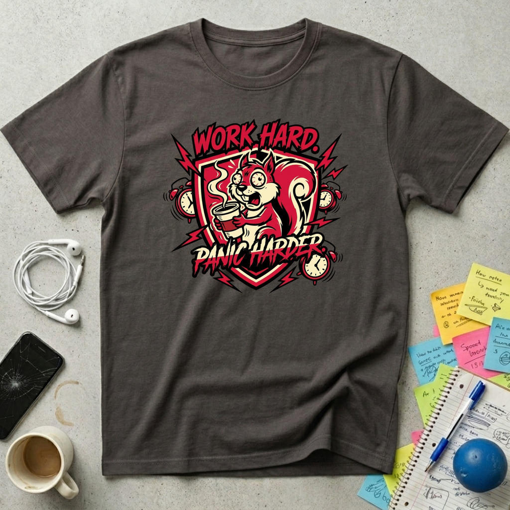 Work Hard, Panic Harder T-Shirt
