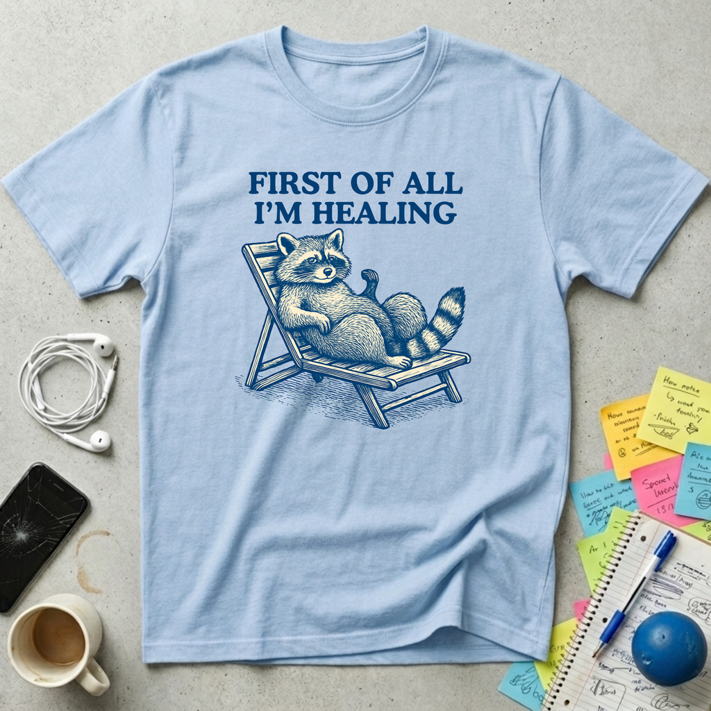 I'm Healing Relax Raccoon T-Shirt