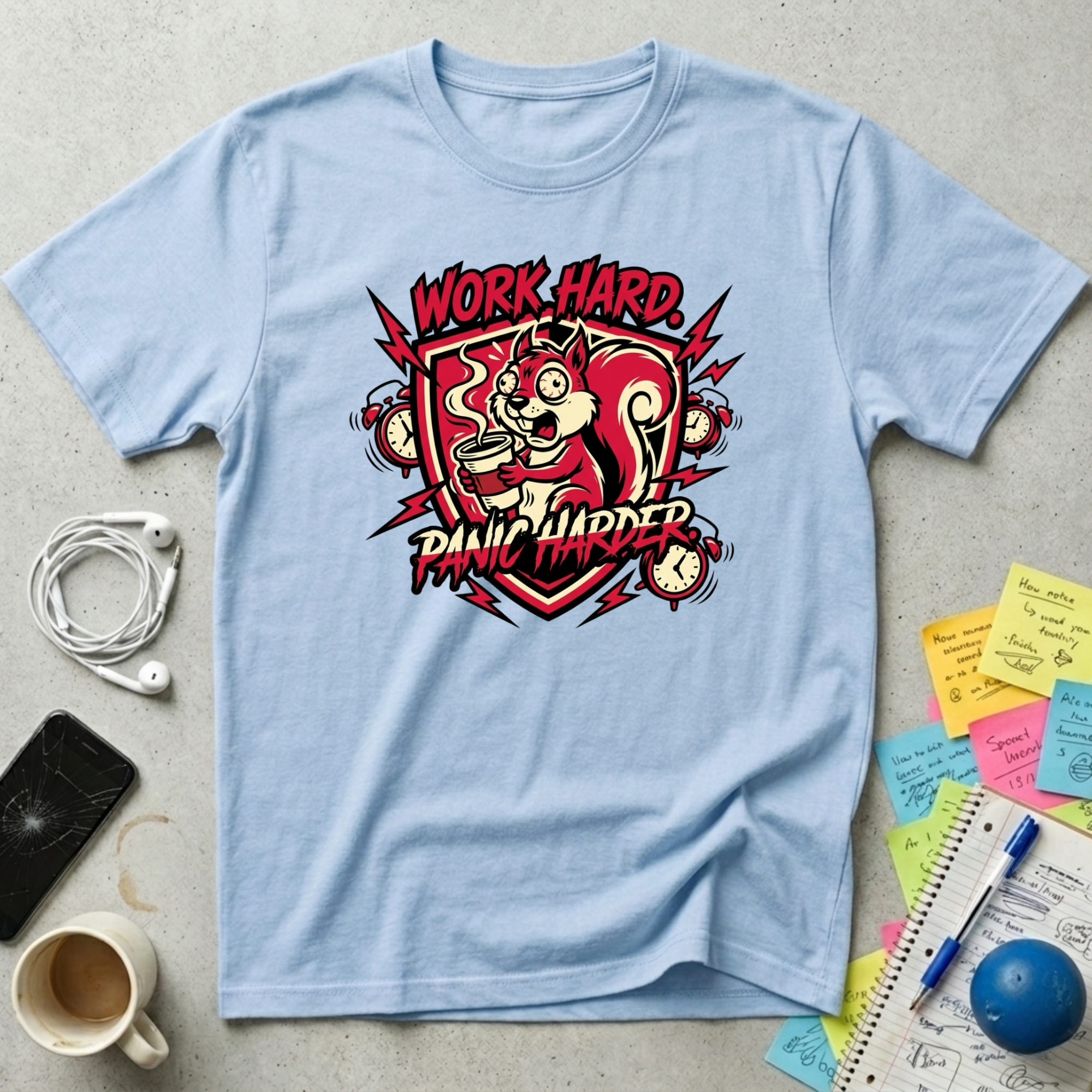 Work Hard, Panic Harder T-Shirt