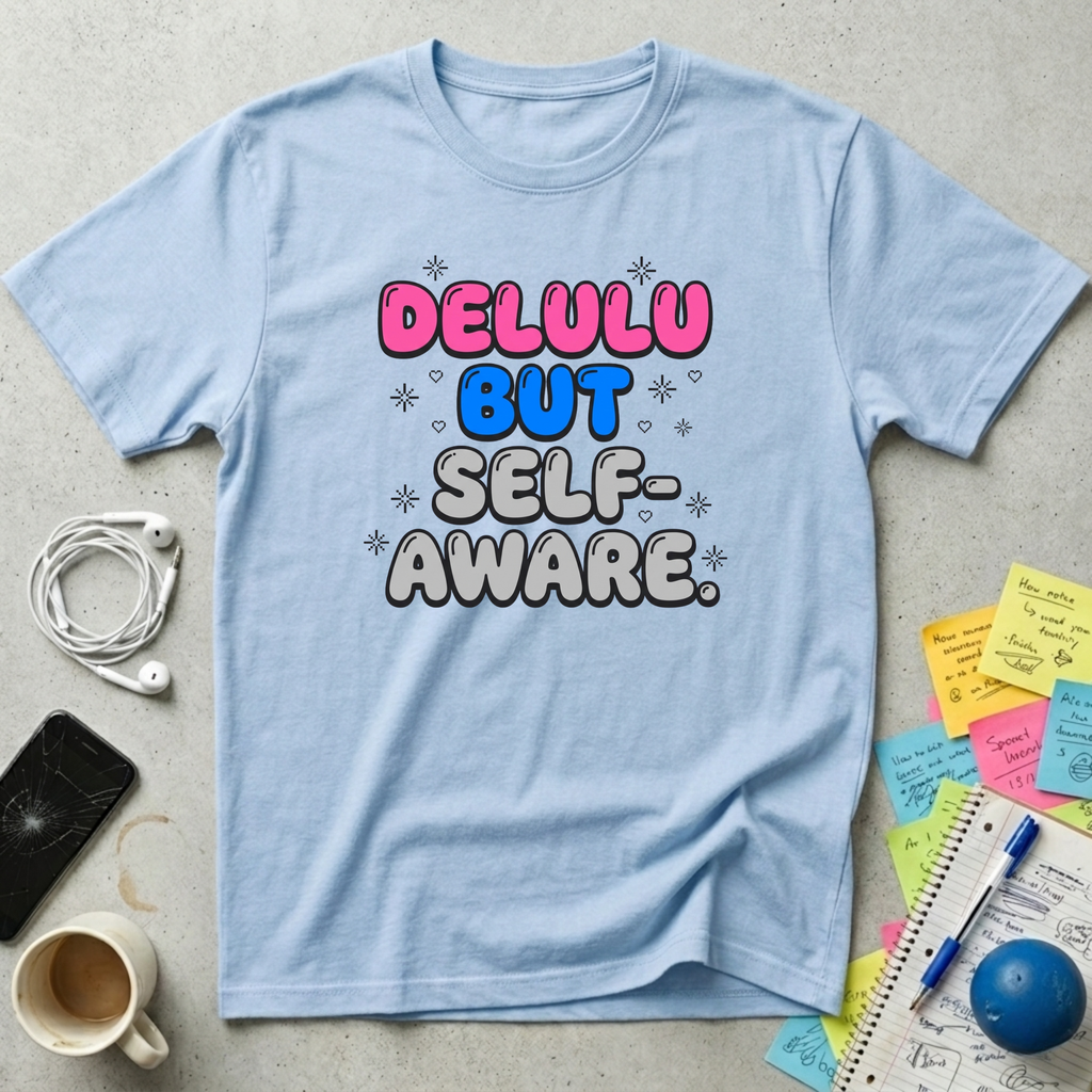 Delulu But Self-Aware T-Shirt