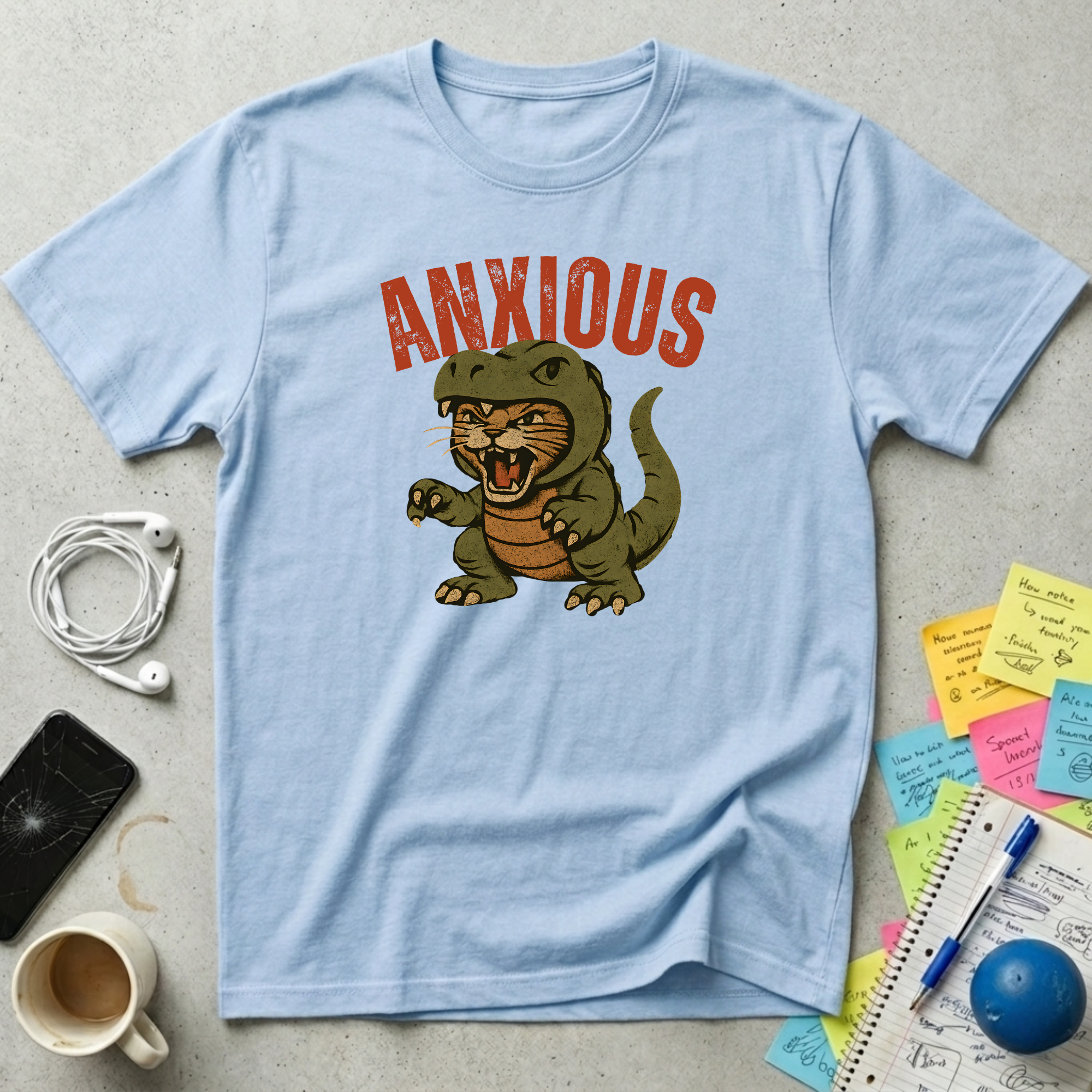 Anxious Cat T-Shirt