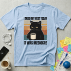 I Tried My Best Black Cat T-Shirt