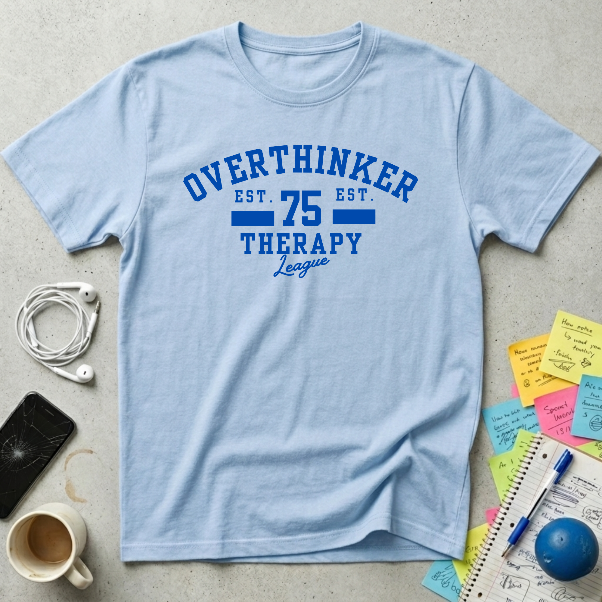 Overthinker Therapy League T-Shirt