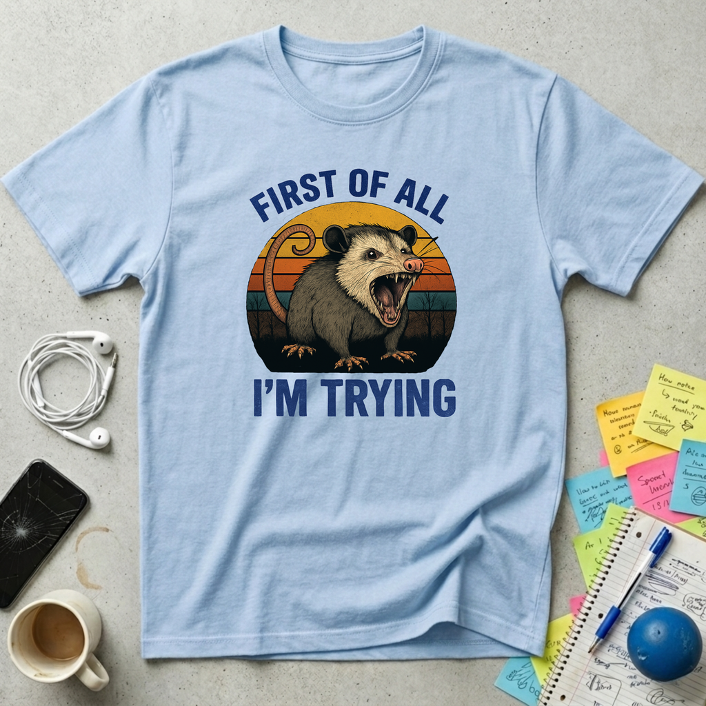 I'm Trying - Opossum T-Shirt