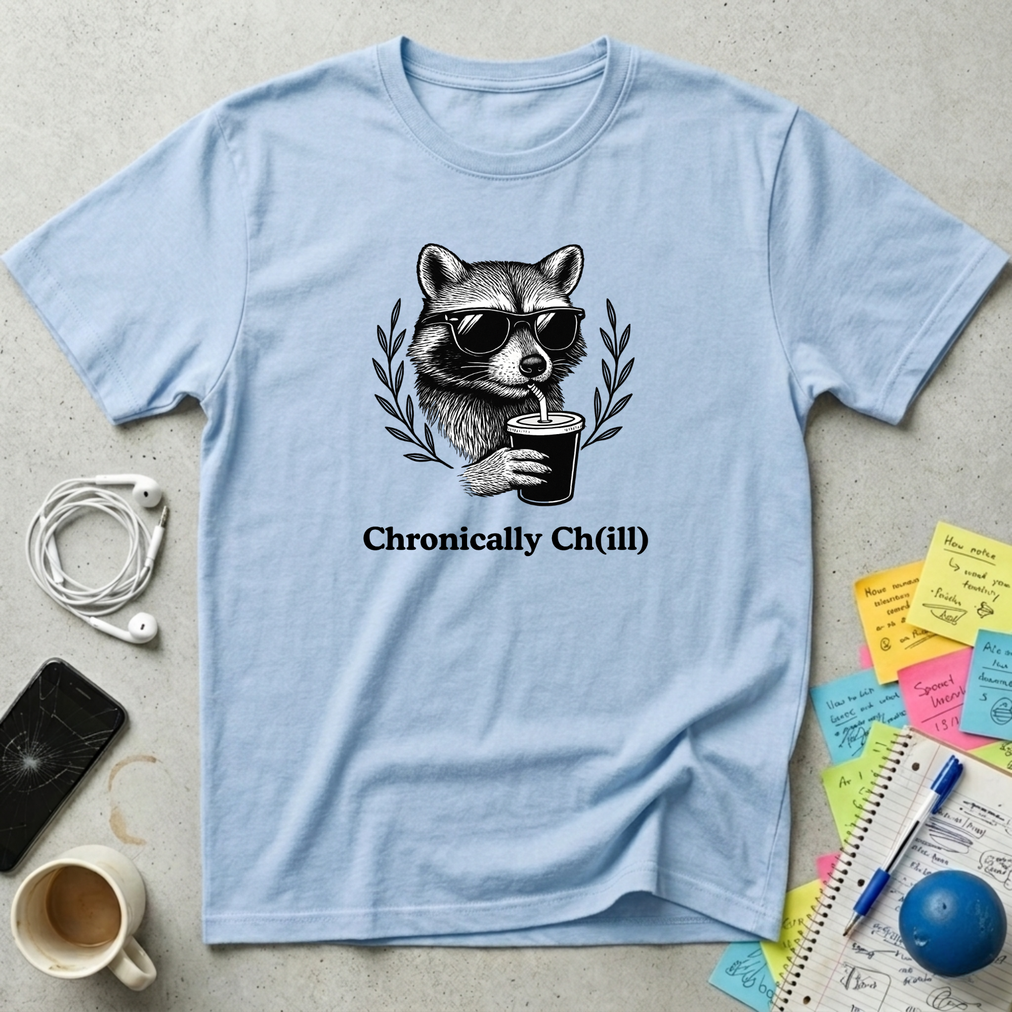 Chronically Chill Raccoon T-Shirt