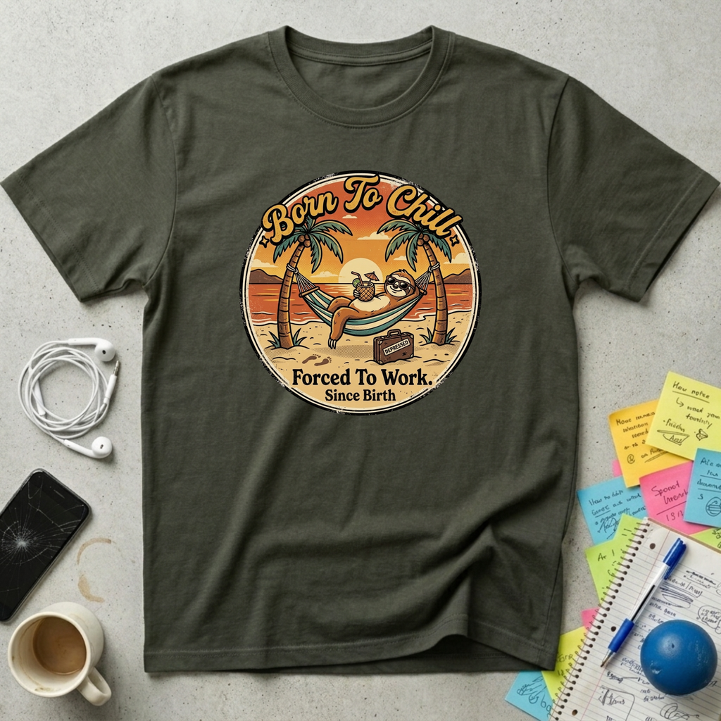 Born To Chill, Forced To Work T-Shirt
