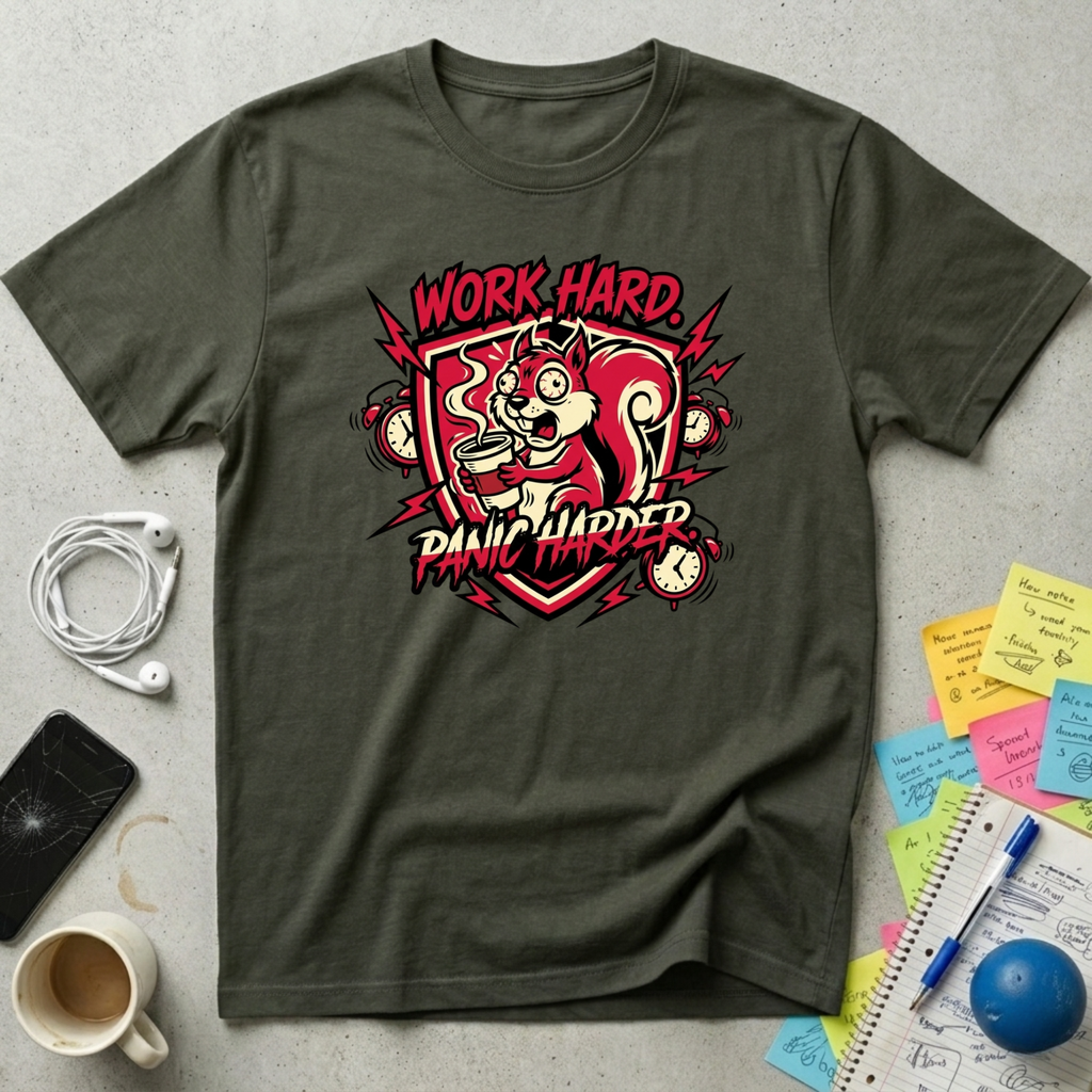 Work Hard, Panic Harder T-Shirt