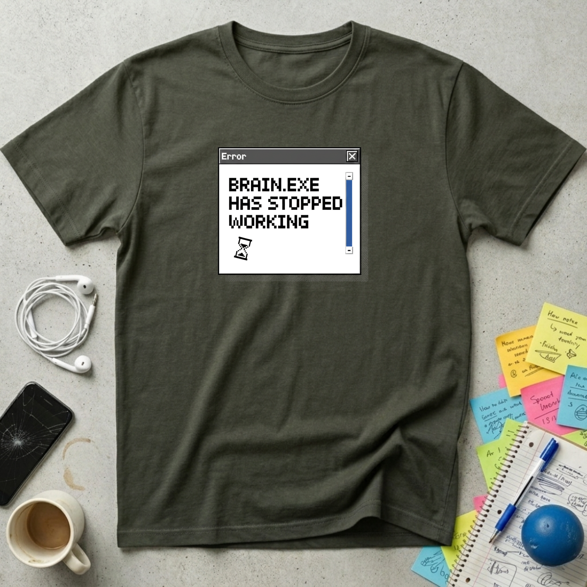 Brain.exe Stopped T-Shirt