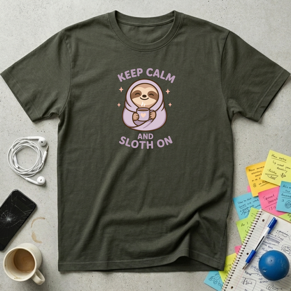 Keep Calm and Sloth On T-Shirt