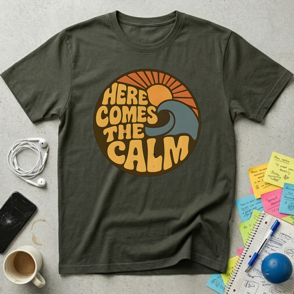 Here Comes the Calm Retro T-Shirt