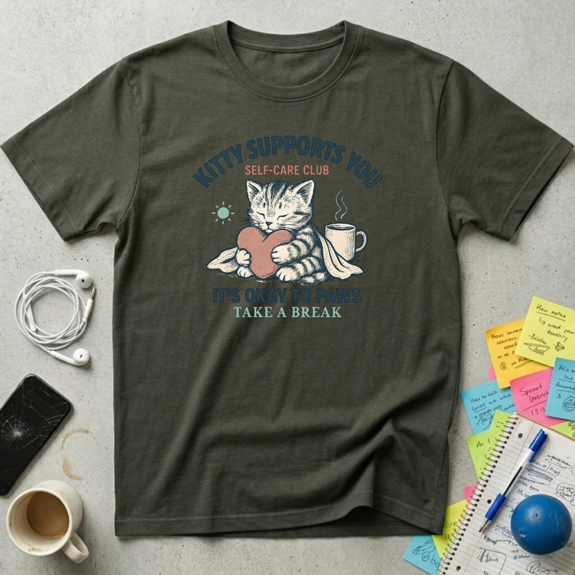 Kitty Supports You T-Shirt
