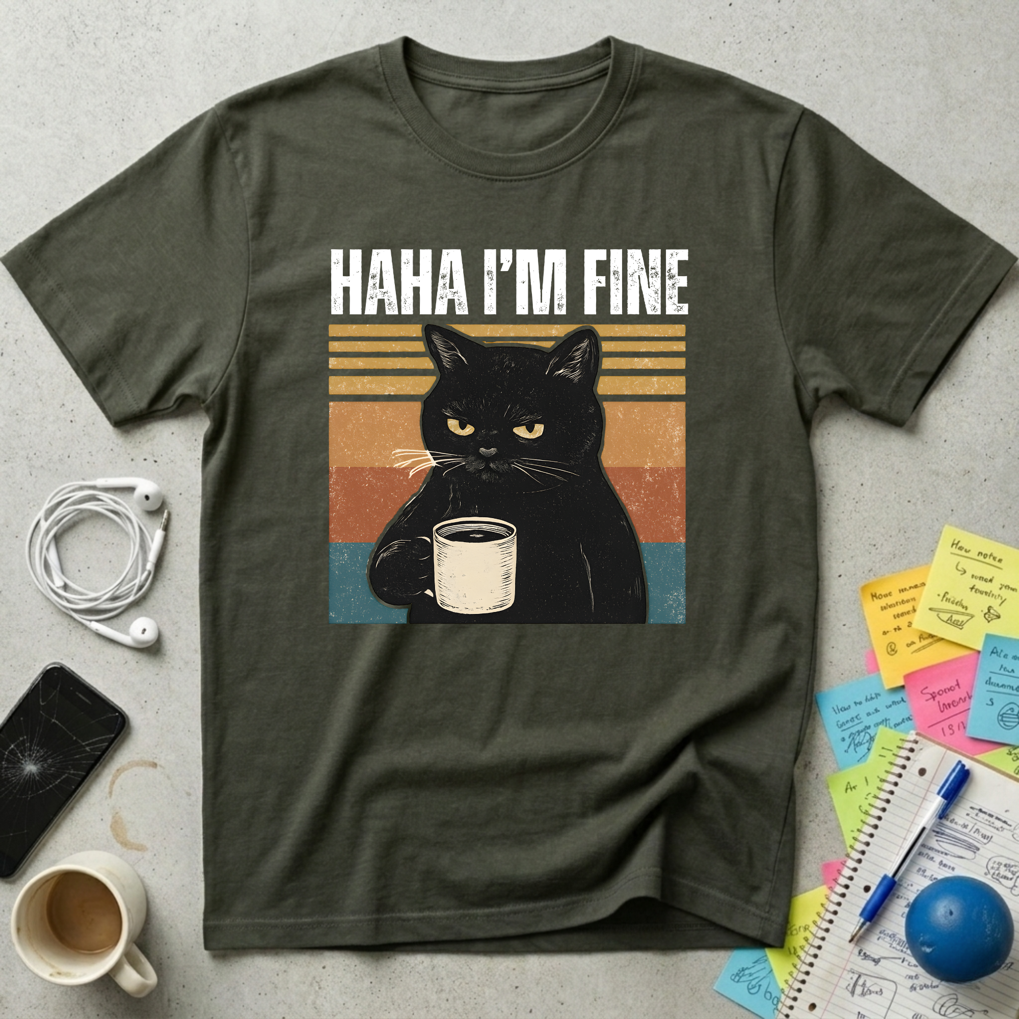 Haha I'm Fine T-Shirt