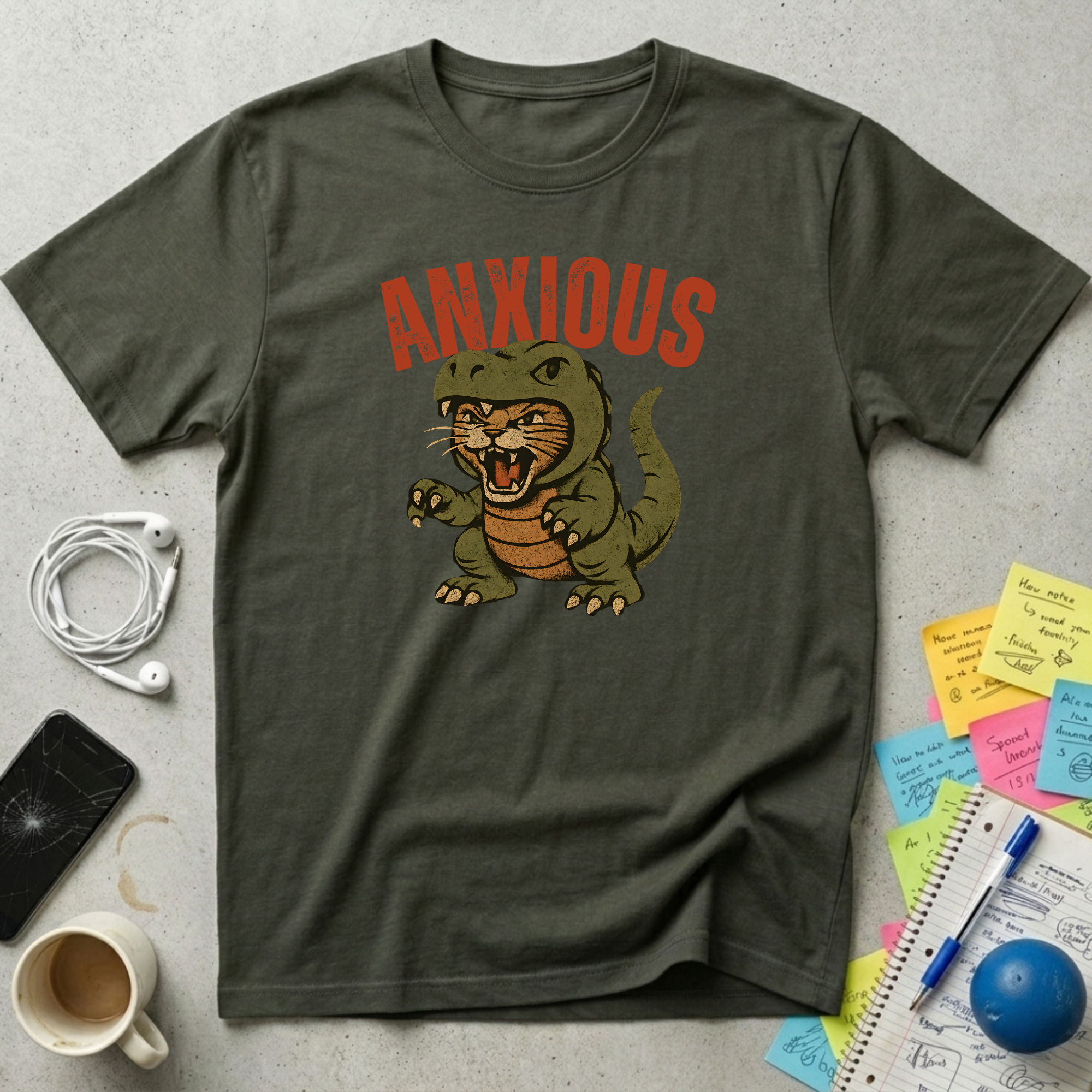 Anxious Cat T-Shirt
