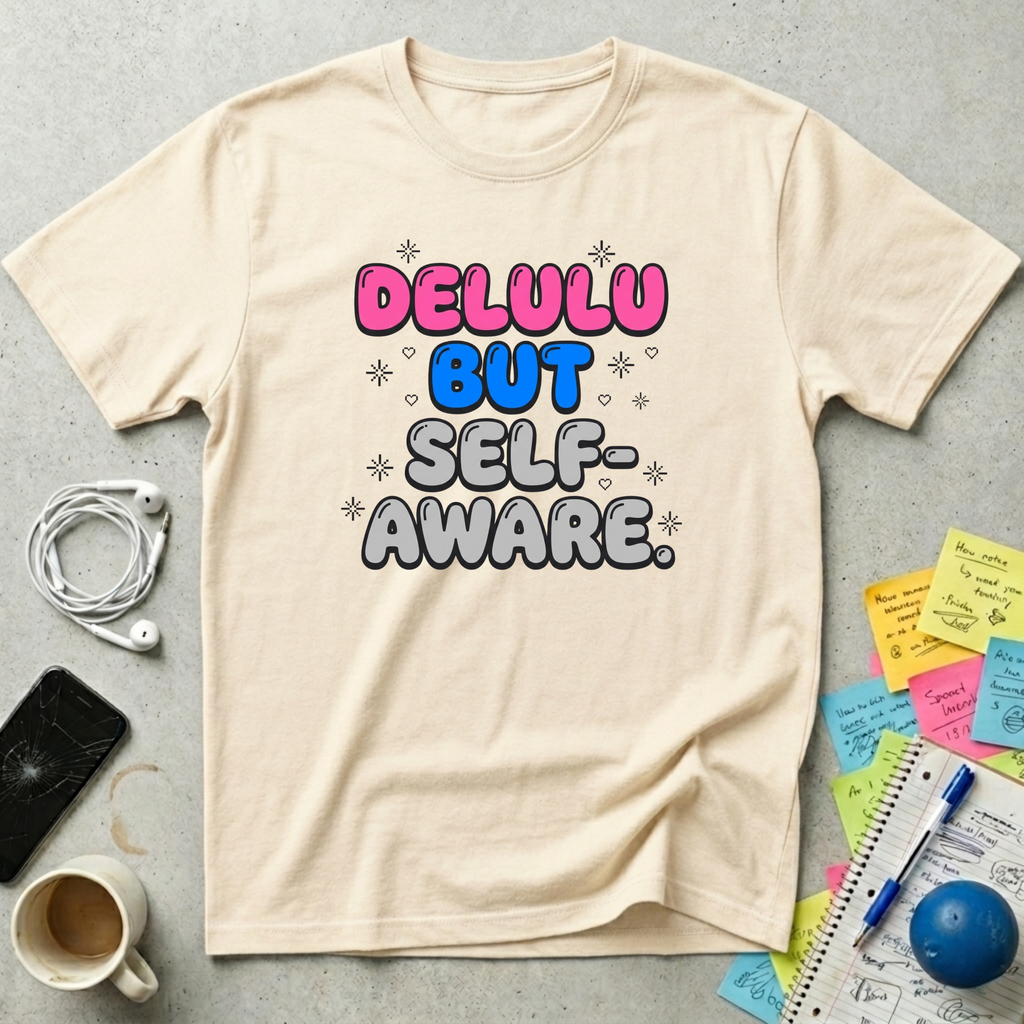 Delulu But Self-Aware T-Shirt