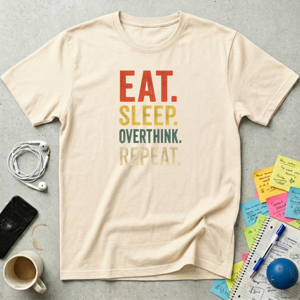 Eat, Sleep, Overthink, Repeat T-Shirt