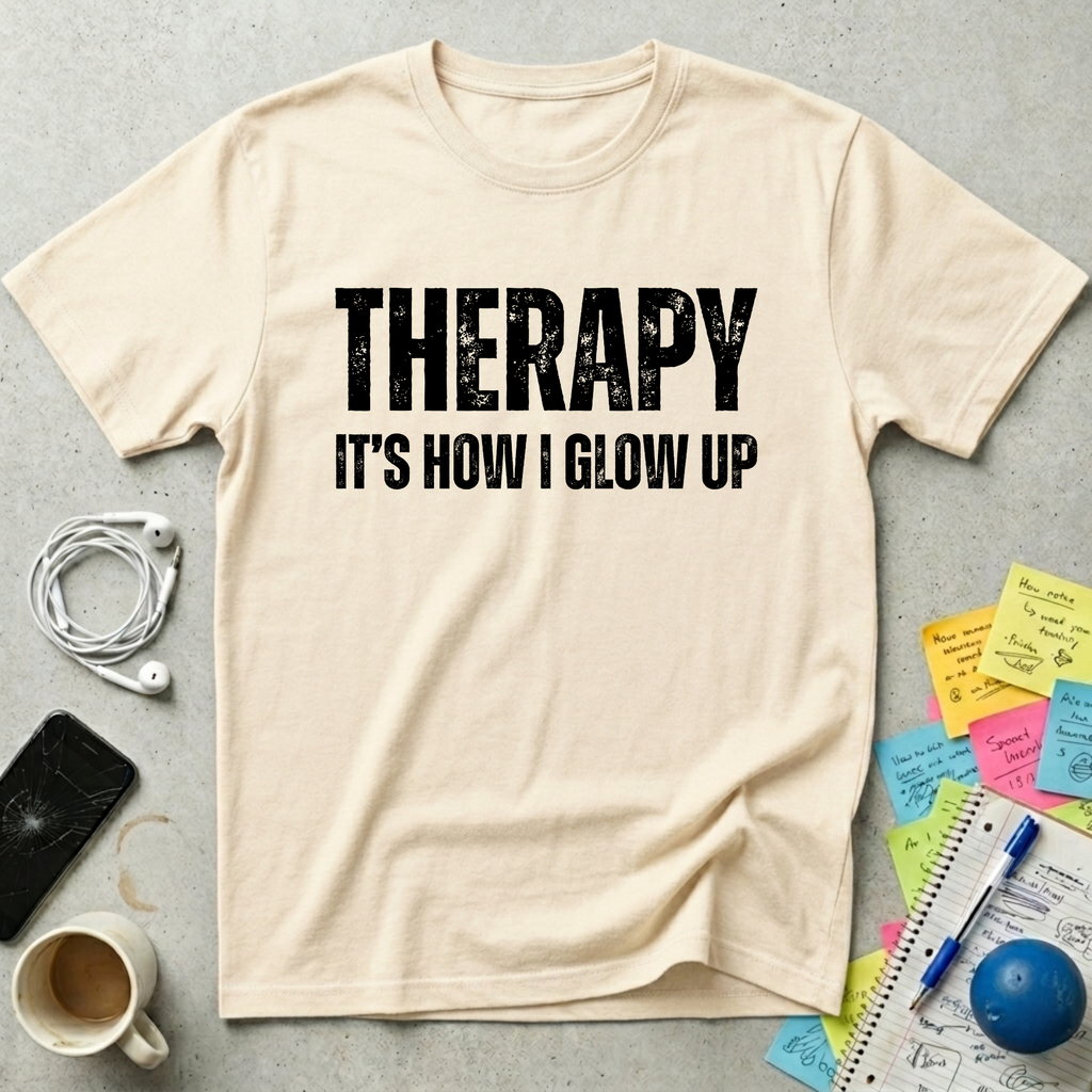 Therapy It's How I Glow Up T-Shirt