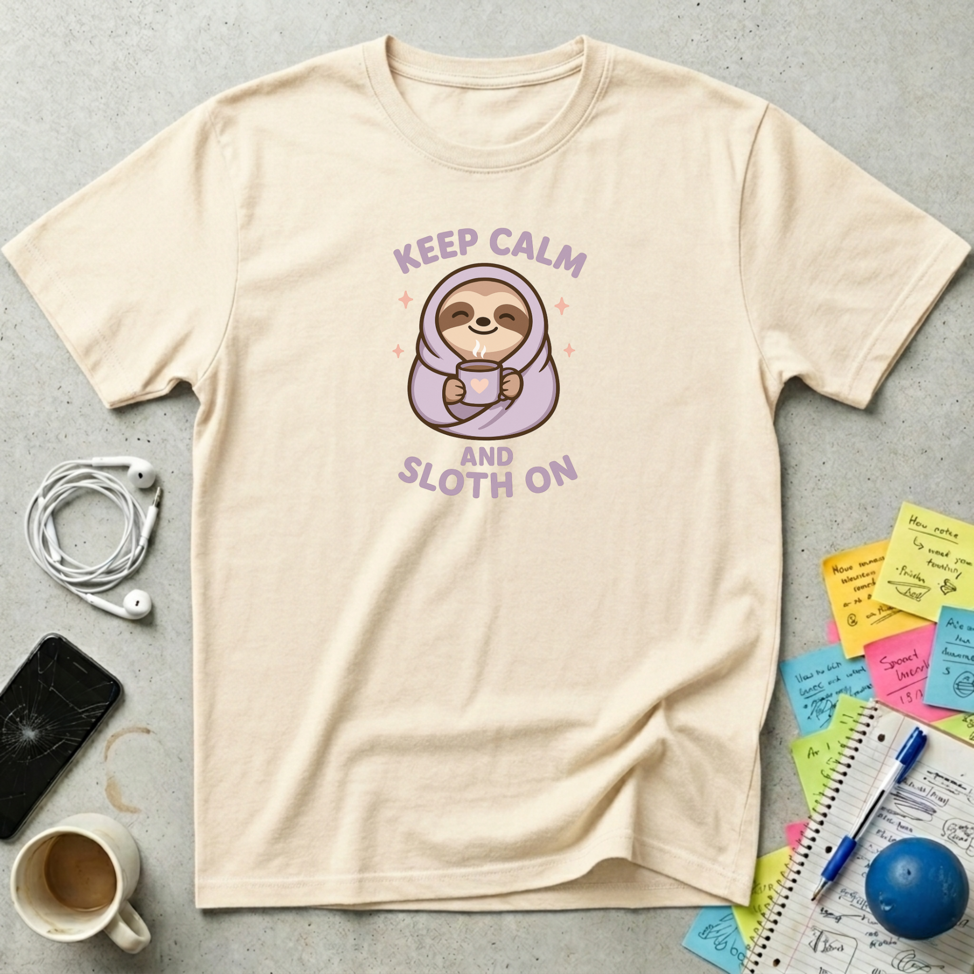 Keep Calm and Sloth On T-Shirt