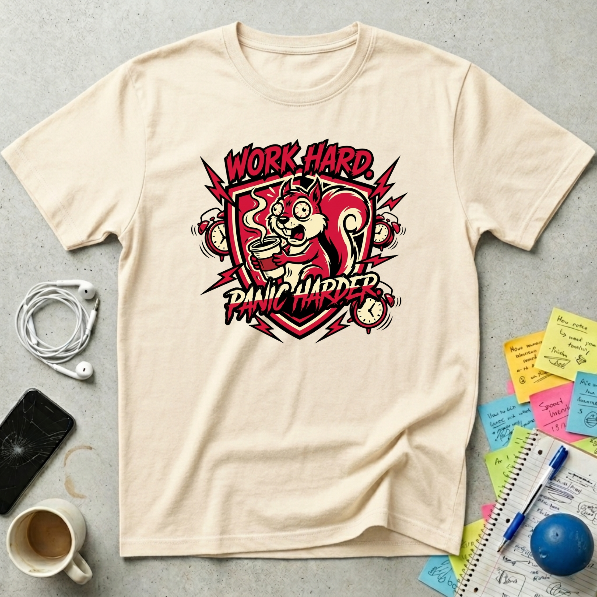 Work Hard, Panic Harder T-Shirt