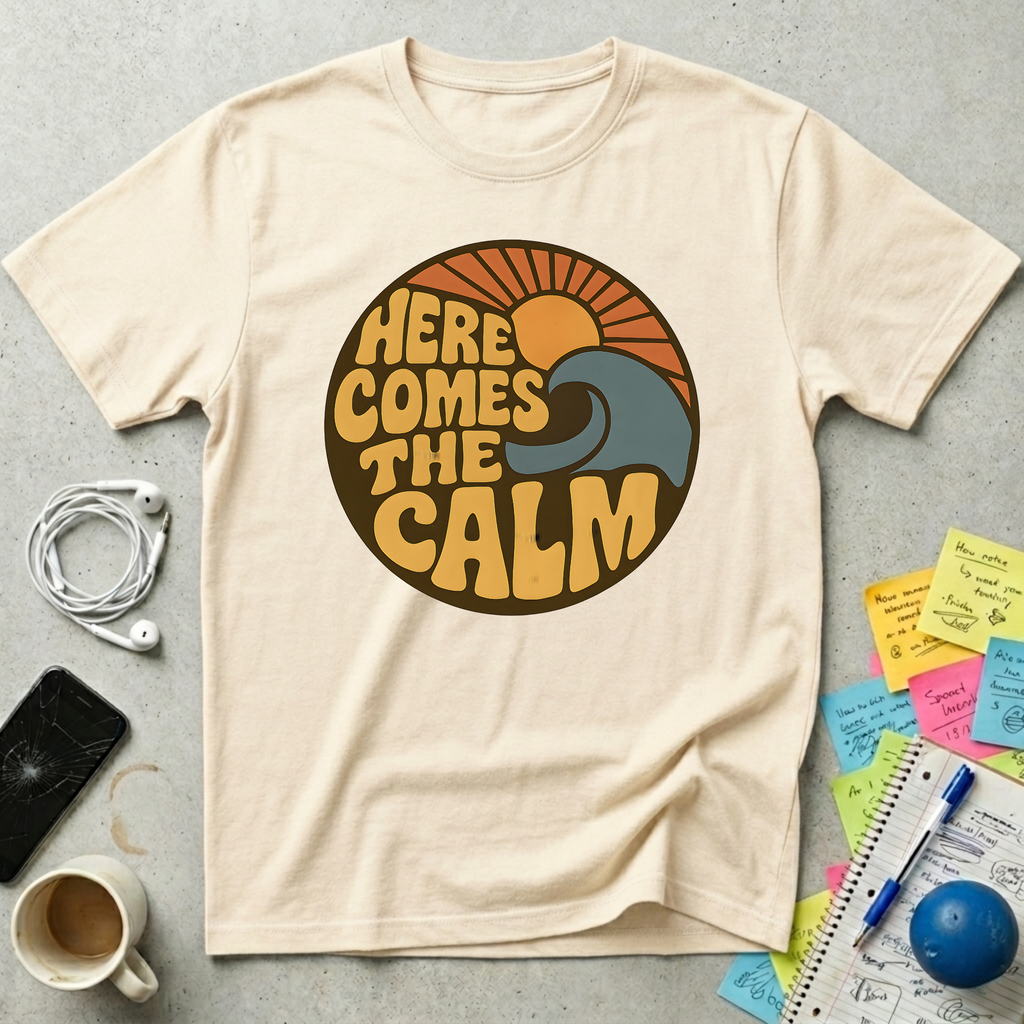 Here Comes the Calm Retro T-Shirt