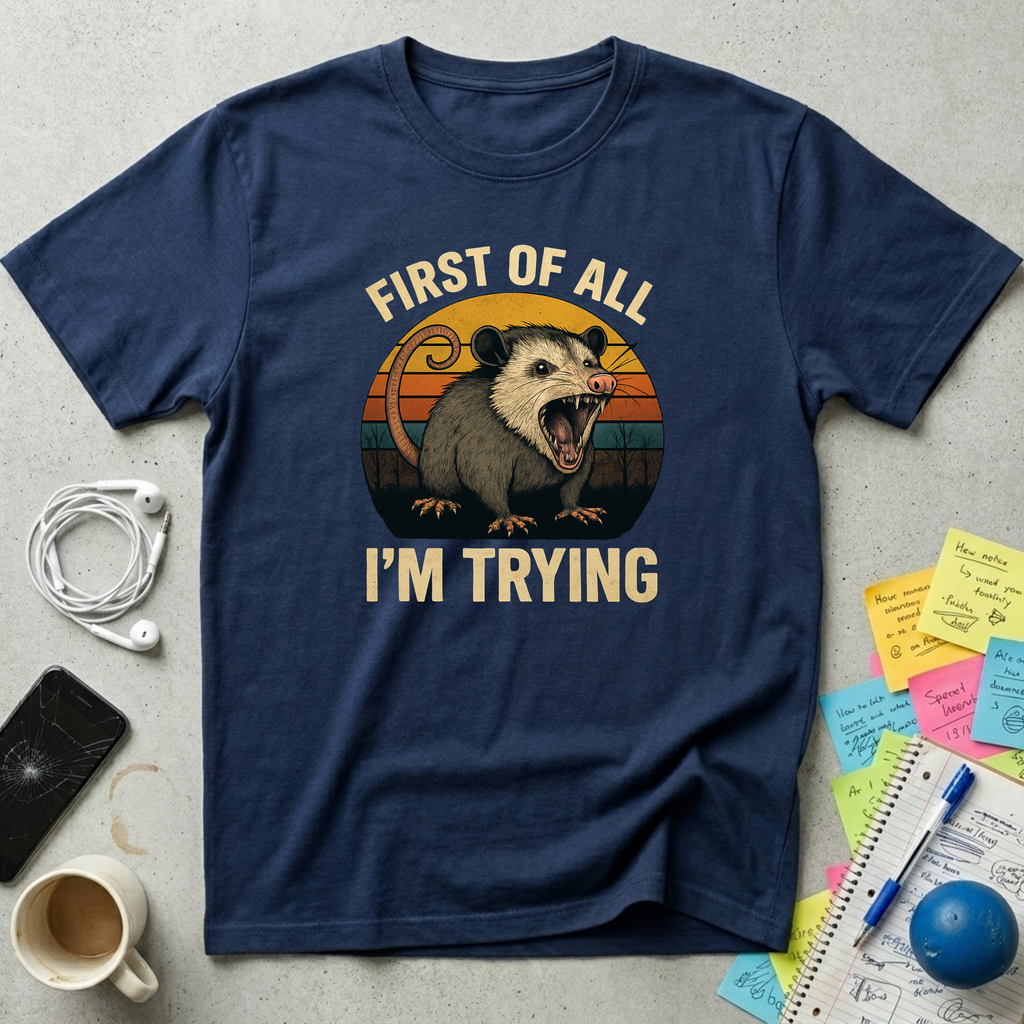 I'm Trying - Opossum T-Shirt