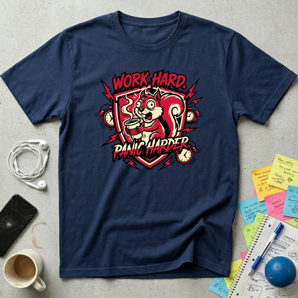 Work Hard, Panic Harder T-Shirt