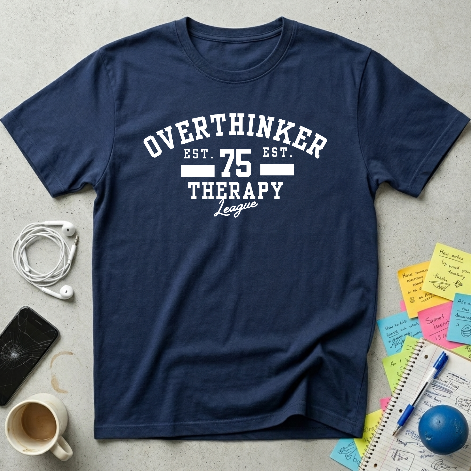 Overthinker Therapy League T-Shirt