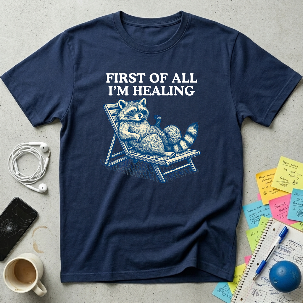 I'm Healing Relax Raccoon T-Shirt