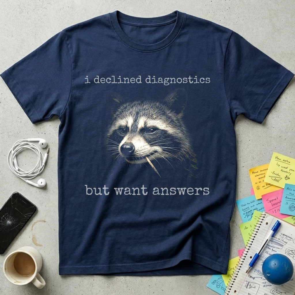 Declined Diagnostics - Raccoon T-Shirt
