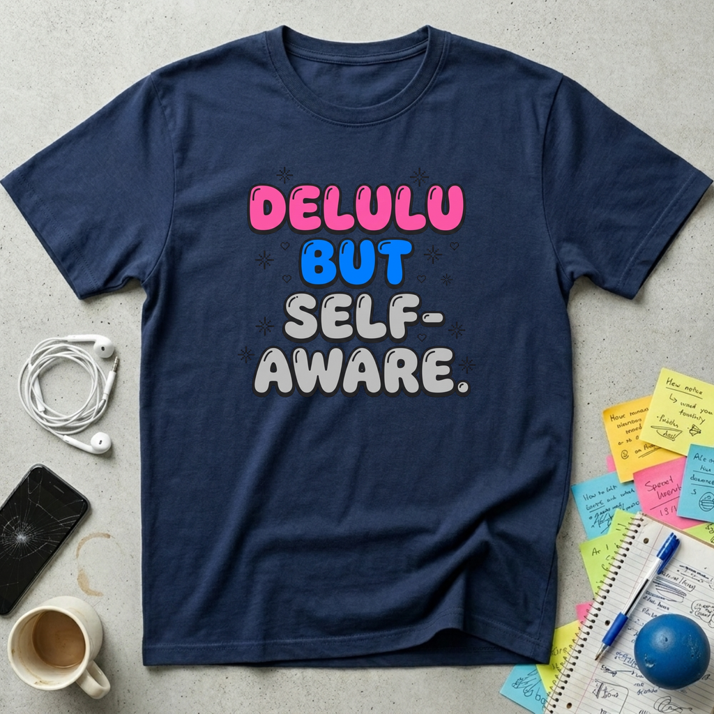 Delulu But Self-Aware T-Shirt