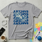 Anxious Raccoon Wavy Retro T-Shirt