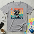 Burnout Retro Sunset - Chill Raccoon T-Shirt