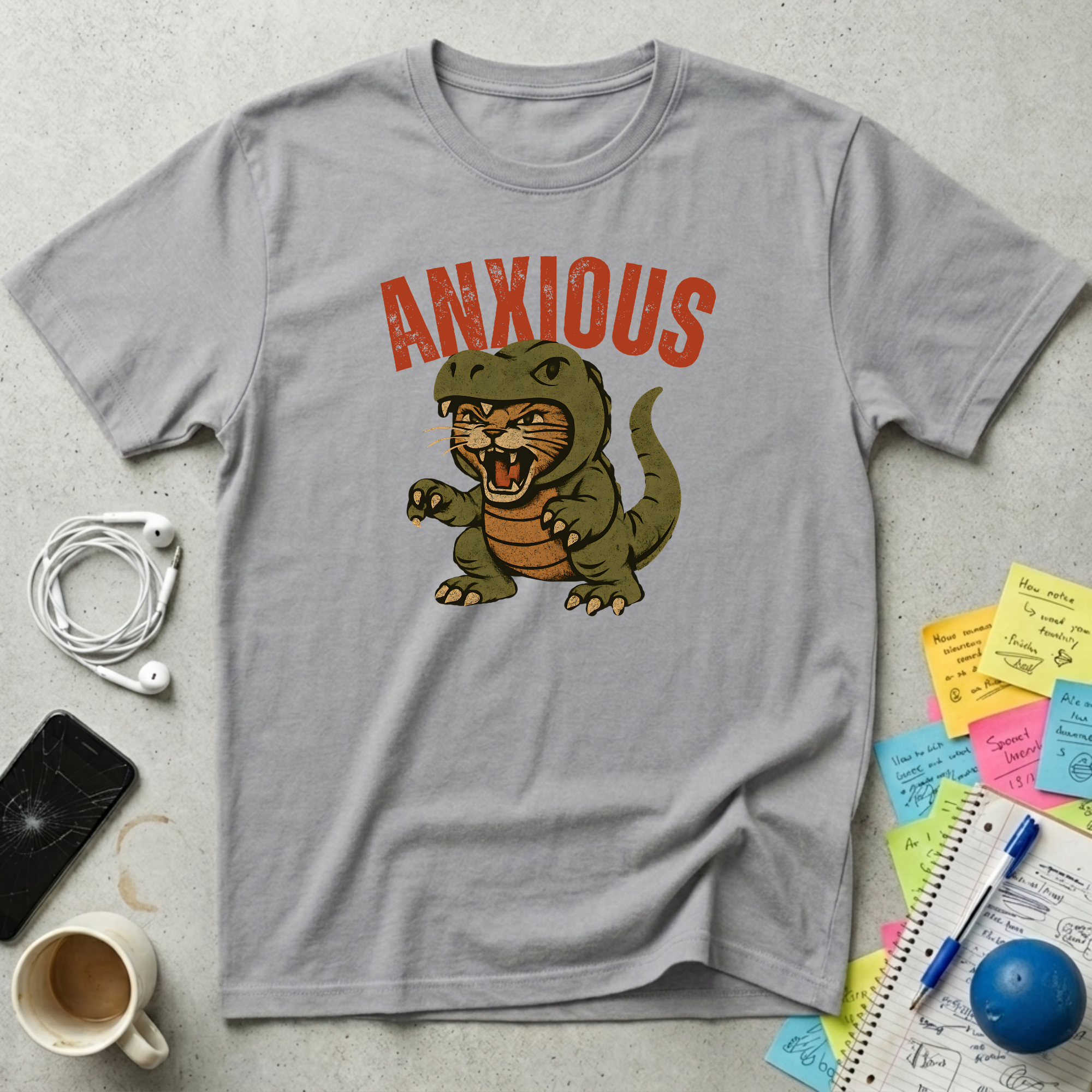 Anxious Cat T-Shirt