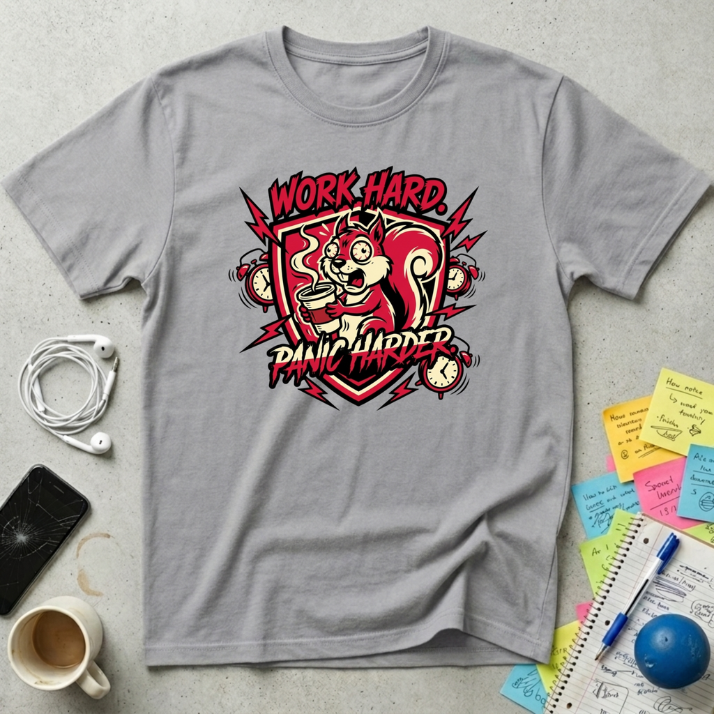 Work Hard, Panic Harder T-Shirt