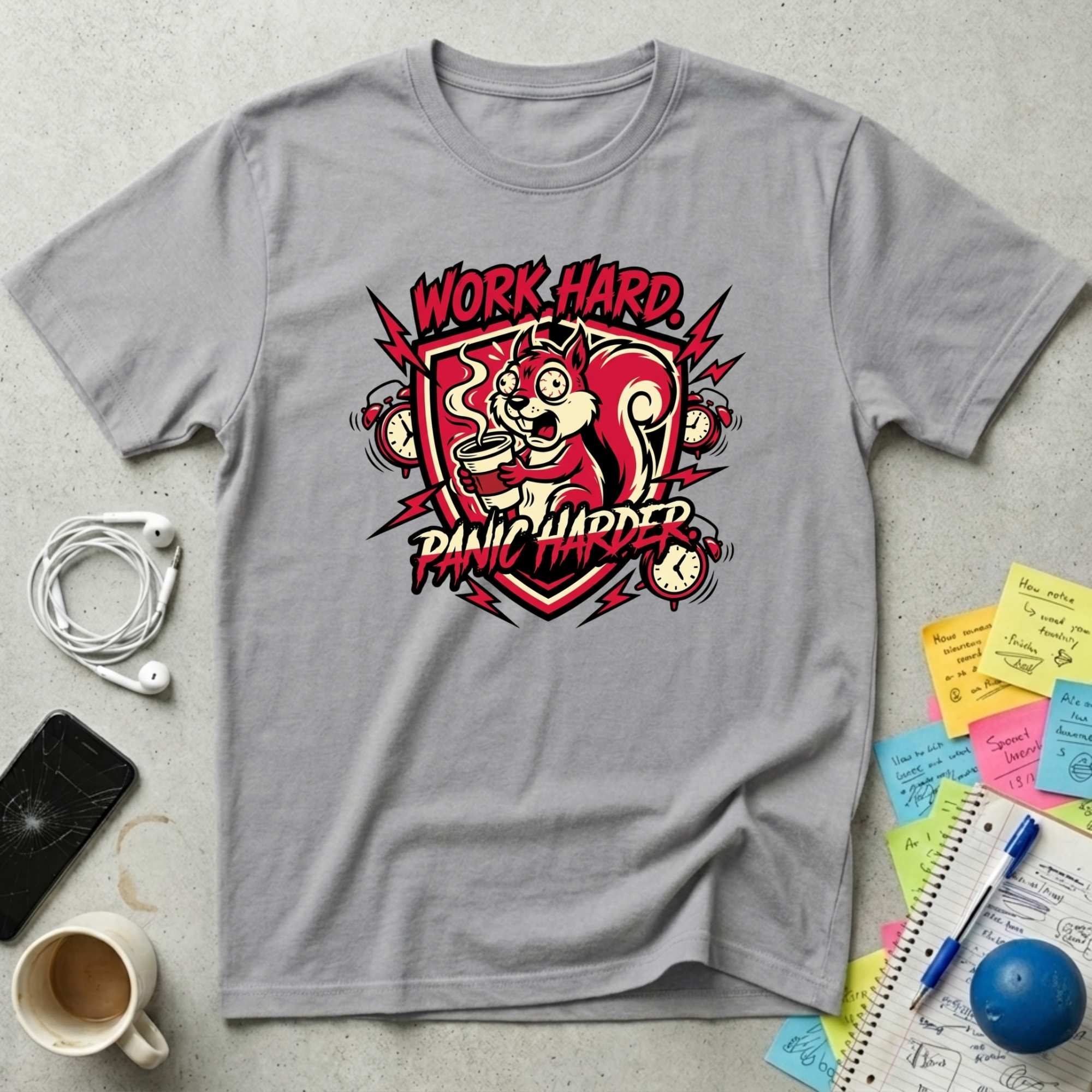 Work Hard, Panic Harder T-Shirt