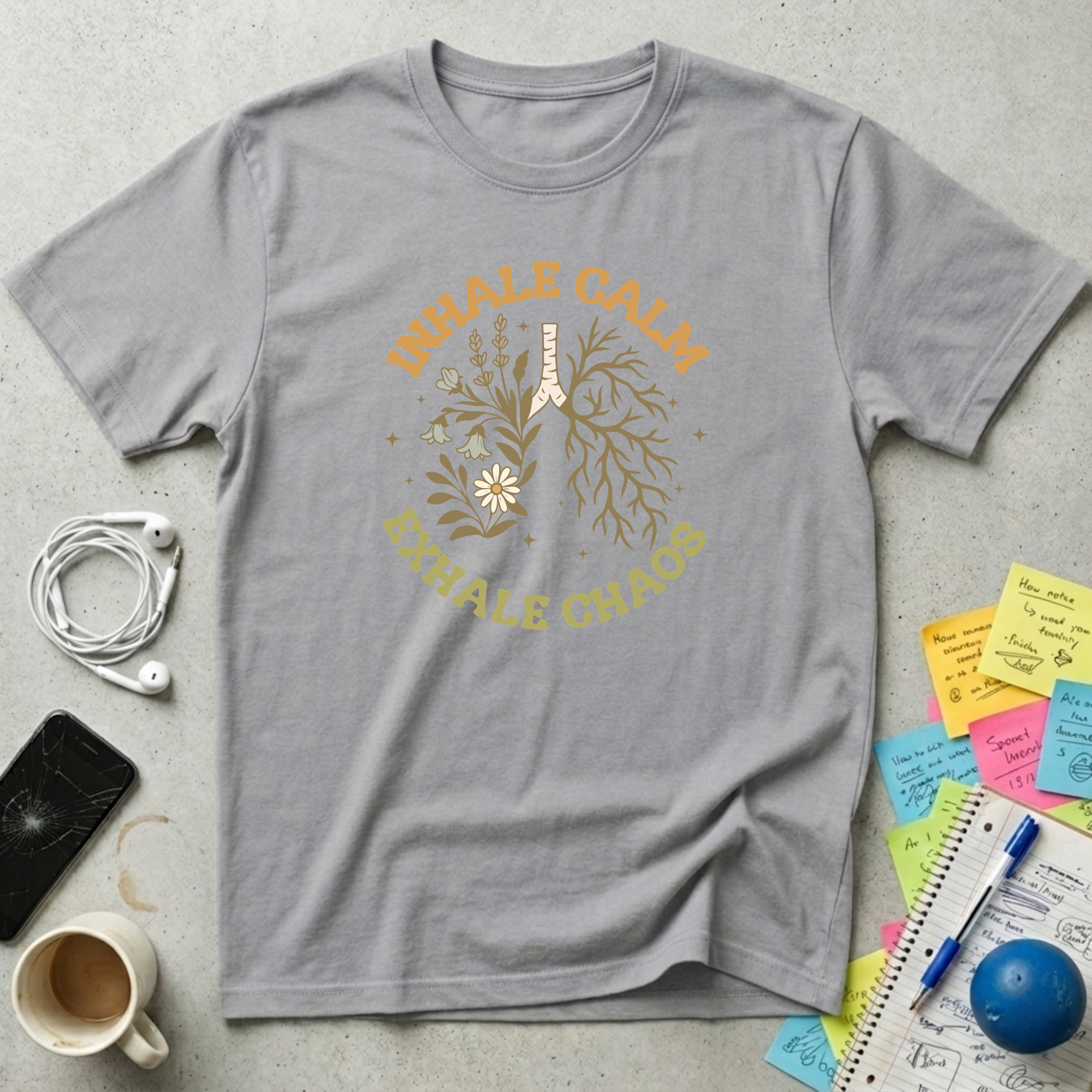 Inhale Calm, Exhale Chaos T-Shirt