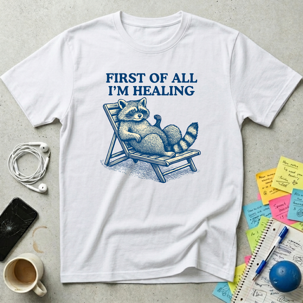 I'm Healing Relax Raccoon T-Shirt