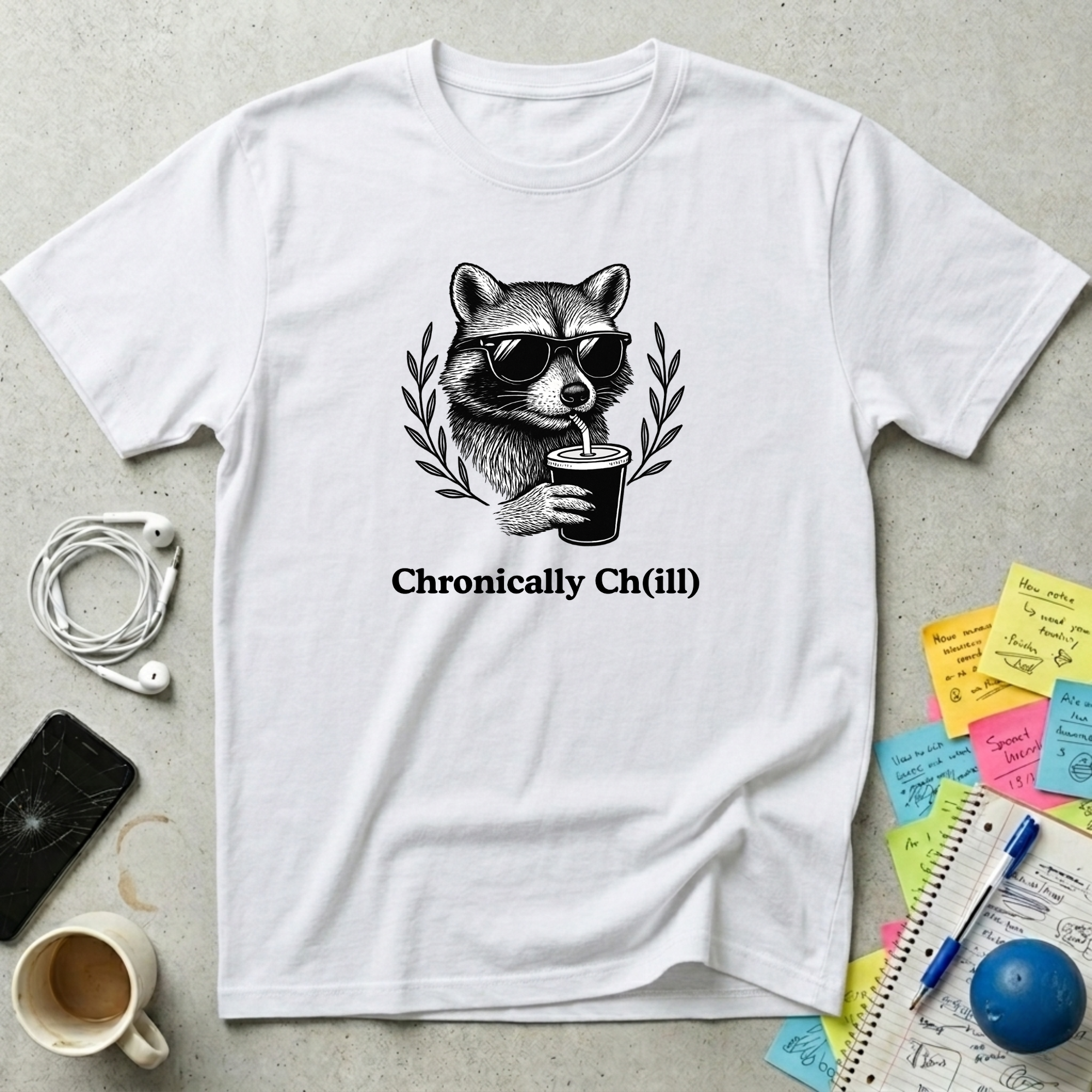 Chronically Chill Raccoon T-Shirt