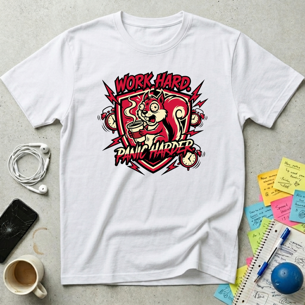 Work Hard, Panic Harder T-Shirt