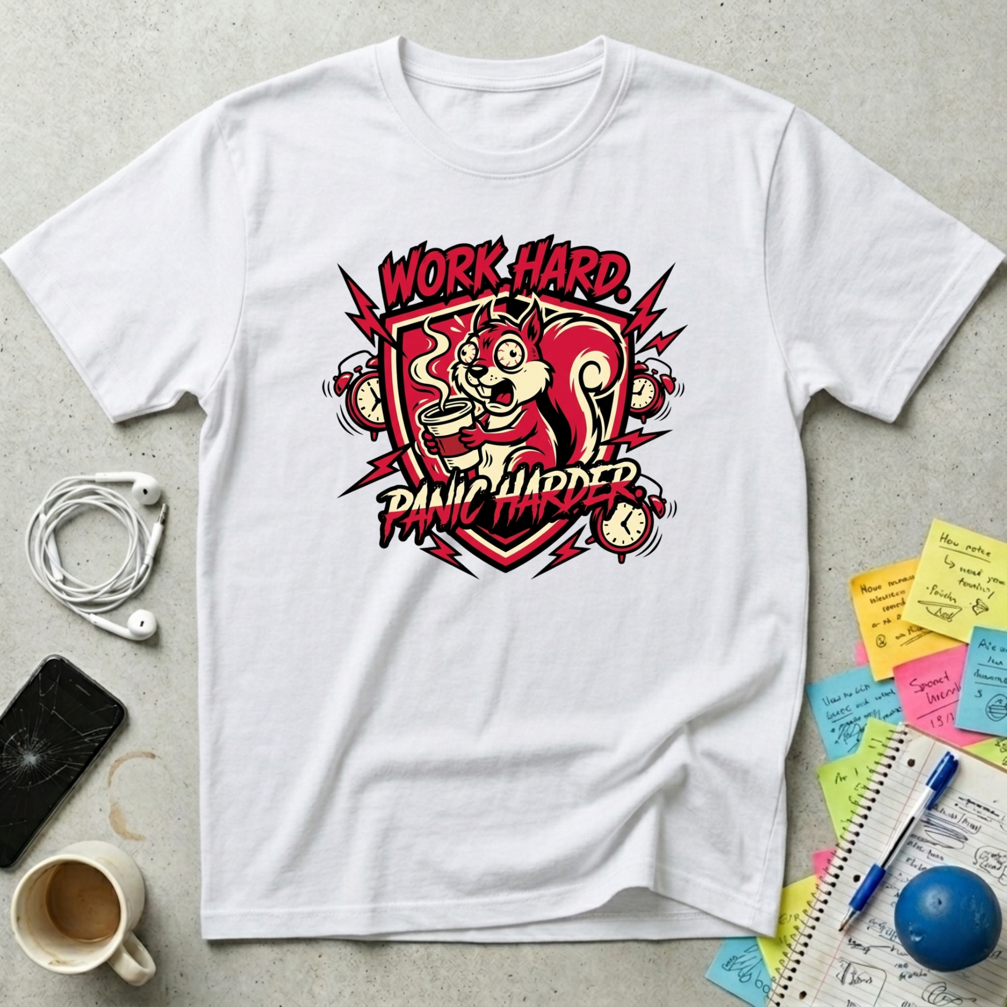 Work Hard, Panic Harder T-Shirt