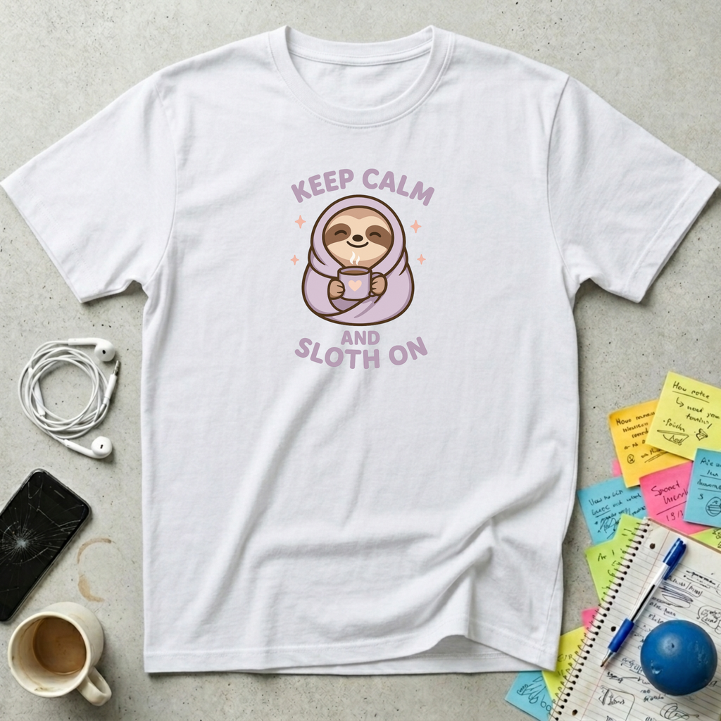 Keep Calm and Sloth On T-Shirt