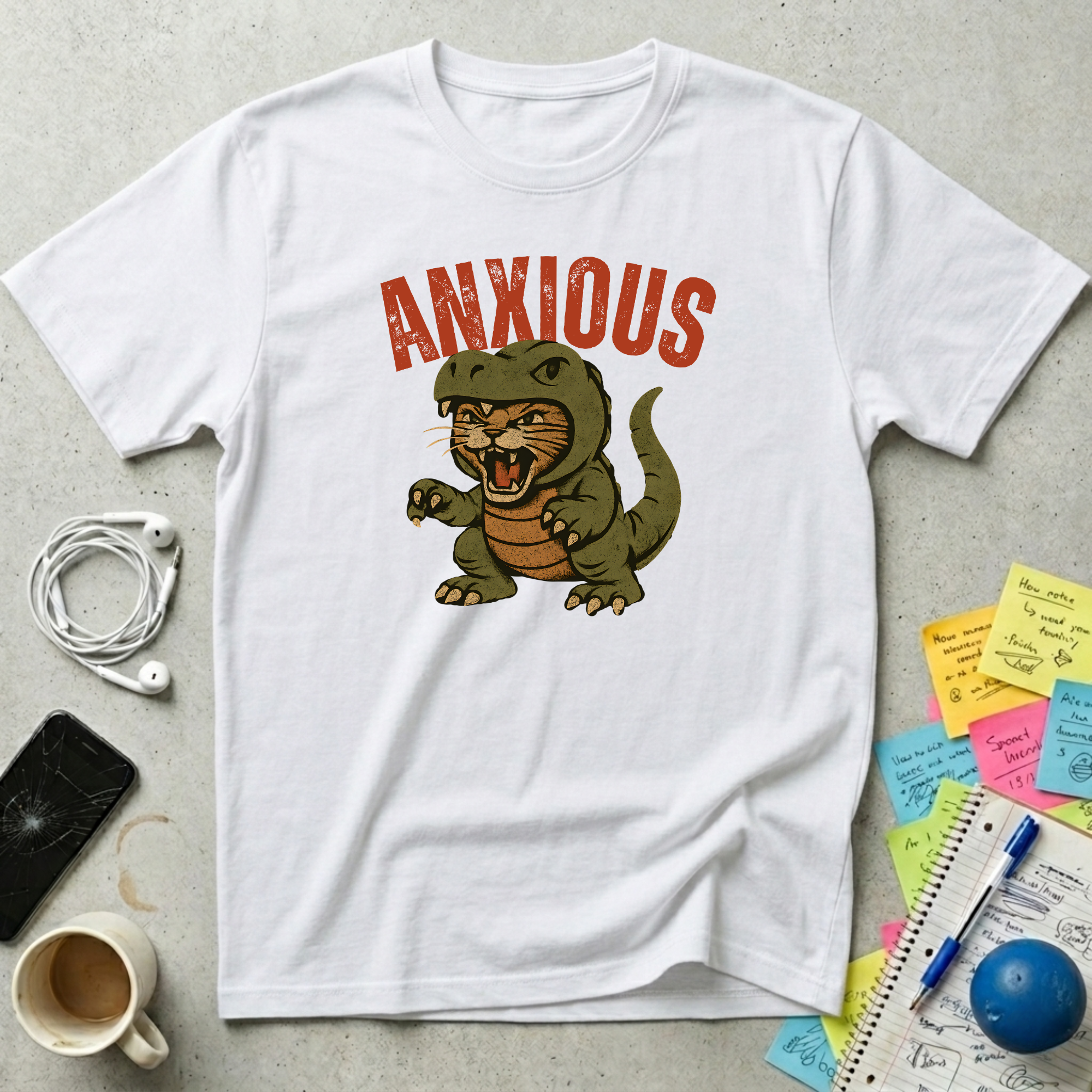 Anxious Cat T-Shirt